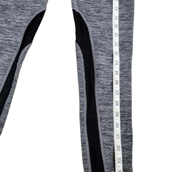 Gray and Black mesh athletic leggings ~ Women's L/XL - Picture 3 of 6